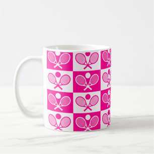Chequered Tennis Seamless Pattern Coffee Mug
