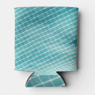 Chequered textile closeup, detailed texture. can cooler