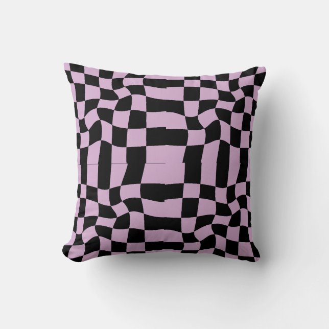 Chequered throw pillow (Front)