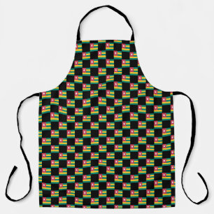 Chequered Togo Flag Pattern Apron