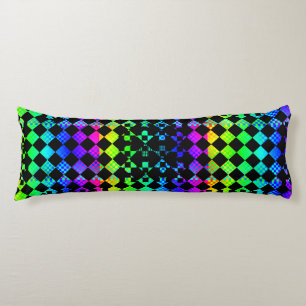 Chequered Twist by Kenneth Yoncich Body Cushion