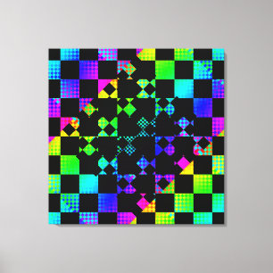 Chequered Twist by Kenneth Yoncich Canvas Print