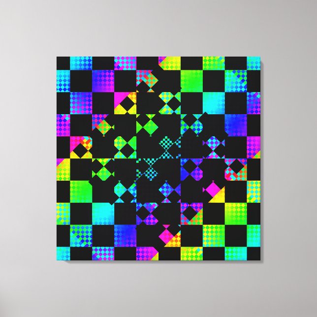 Chequered Twist by Kenneth Yoncich Canvas Print (Front)