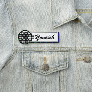 Chequered Twist by Kenneth Yoncich Name Tag