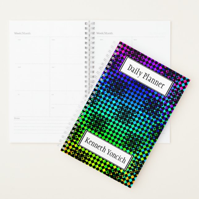 Chequered Twist by Kenneth Yoncich Planner (Display)