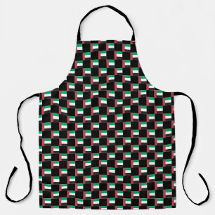 Chequered United Arab Emirates Flag Pattern  Apron