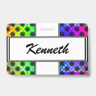 Chequered Wheels by Kenneth Yoncich ID Badge