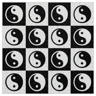 Chequered Ying-yang  Fabric