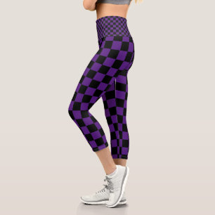 Chequered Yoga Paint Capri HAMbyWG
