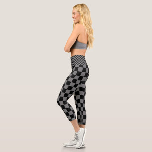 Chequered Yoga Paint Capri HAMbyWG