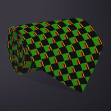 Chequered Zambia Flag Pattern 