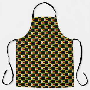 Chequered Zimbabwe Flag Pattern Apron