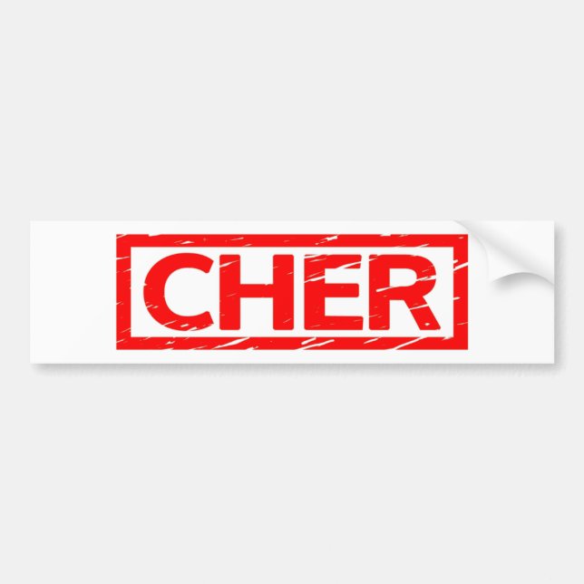 Cher Stamp Bumper Sticker (Front)