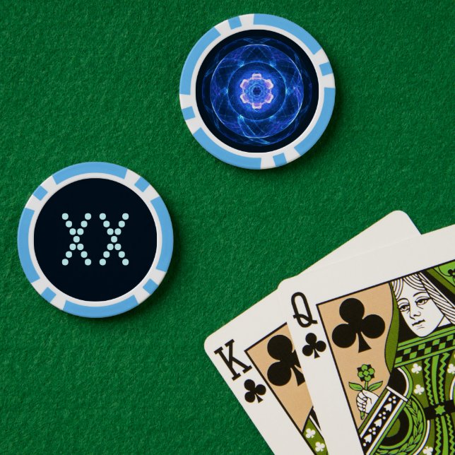 Cherenkov Radiation Poker Chips (Poker Table (Double))