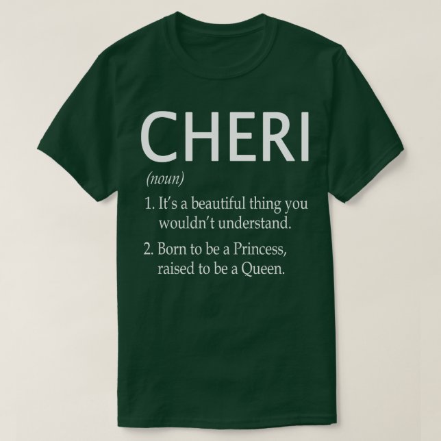 Cheri Name Gift 103 T-Shirt (Design Front)