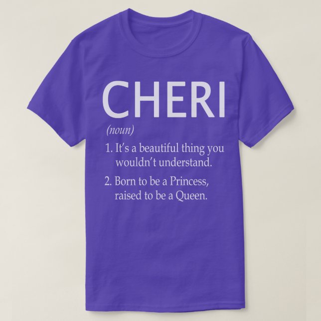 Cheri Name Gift T-Shirt (Design Front)