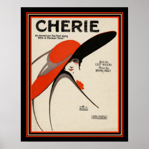 "Cherie" Deco Foxtrot Sheet Music Print 16 x 20