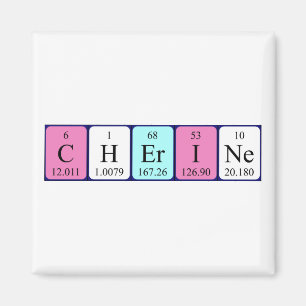 Cherine periodic table name magnet