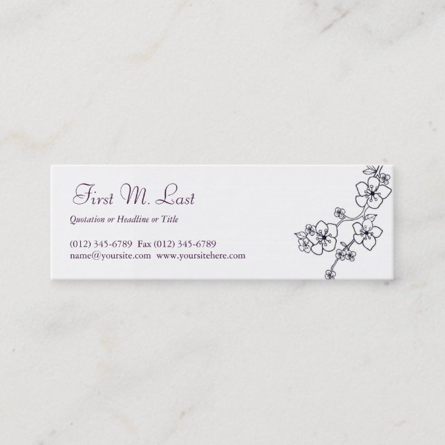 Cherise Mini Business Card (Front)