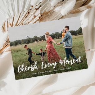cherish every moment christmas holiday card