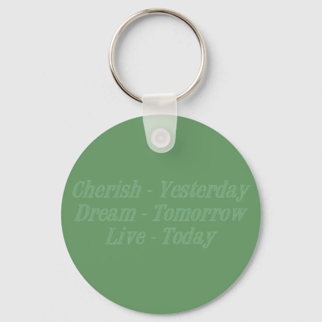 Cherish green key ring (Front)