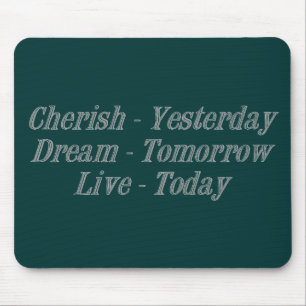 Cherish grey mouse pad