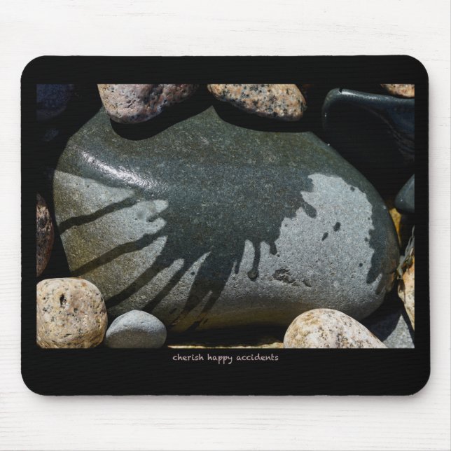 "cherish happy accidents" mouse pad (Front)