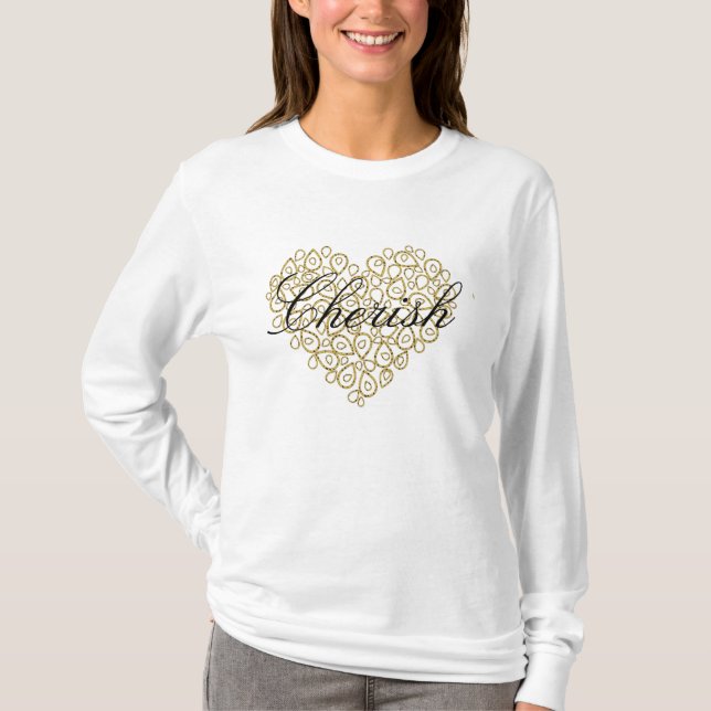 CHERISH Long Sleeve  Ladies T-Shirt (Front)