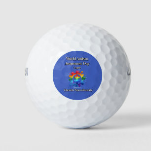 Cherish Neurodiversity. World Autism Awareness Day Golf Balls
