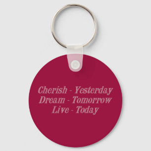 Cherish pink key ring