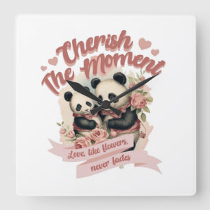 Cherish the Moment Wall Clock