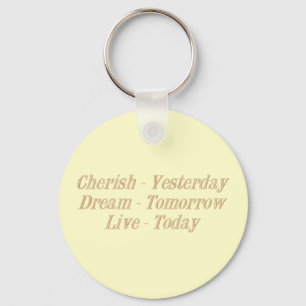 Cherish yellow key ring