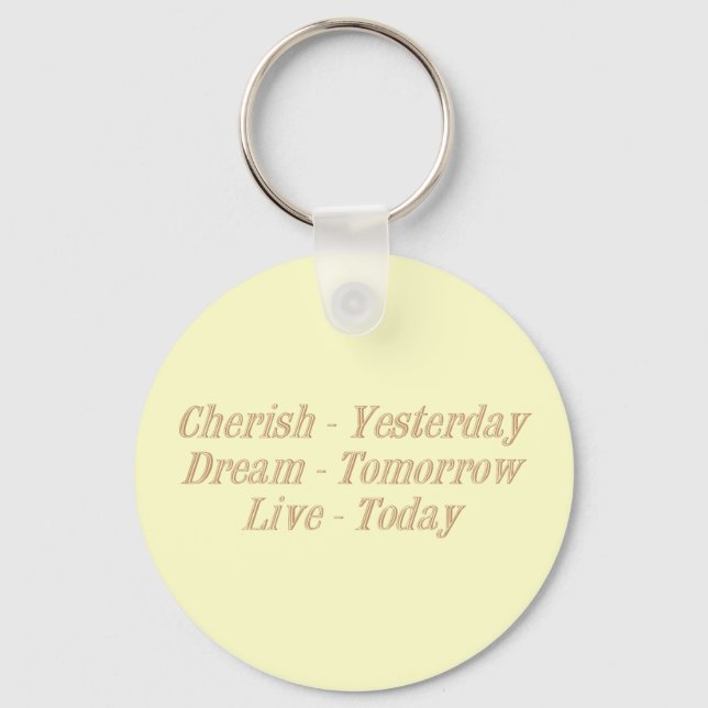 Cherish yellow key ring (Front)