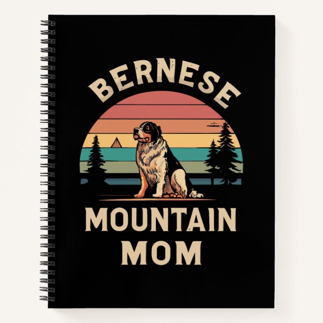 Cherish Your Love: Bernese Mountain Dog Mum Notebook (Front)