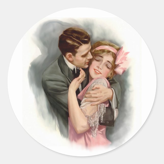 Cherished Classic Round Sticker (Front)