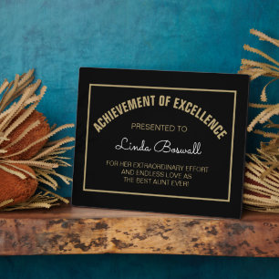 CHERISHED Gift! Custom Best AUNT plaque