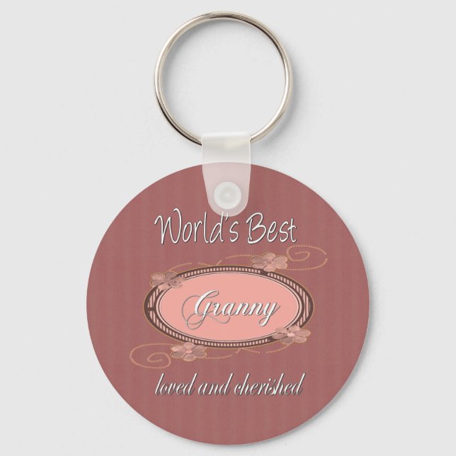Cherished Granny Key Ring (Front)