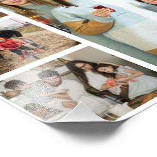 Cherished Memories: Customizable 4 Photo Collage Print