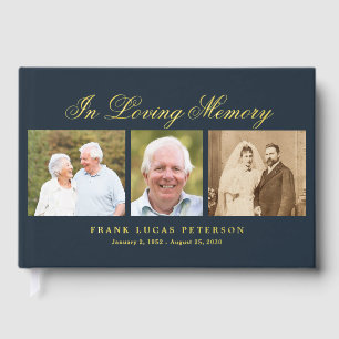Cherished Memories Funeral Memorial Guest Book