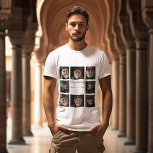 Cherished Memories: Memorial Photo Collage T-Shirt