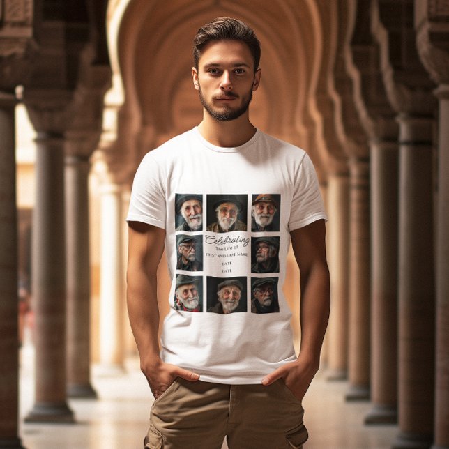 Cherished Memories: Memorial Photo Collage T-Shirt (Creator Uploaded)