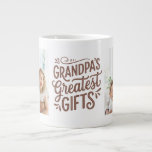 Cherished Memories Photo Grandpa Specialty Mug<br><div class="desc">Show your grandpa how much he means to you with this elegant specialty mug. The phrase "Grandpa's Greatest Gifts" is beautifully rendered in a sophisticated brown script, exuding warmth and love. This design is thoughtfully paired with two photo placeholders, allowing you to immortalize your most treasured moments with him. It’s...</div>