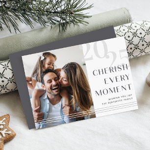 Cherished Moment   Photo Holiday Card