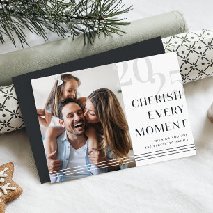 Cherished Moment   Photo Holiday Card