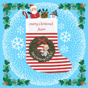 Cherished Moments Baby Boy's 1st Christmas  Small Christmas Stocking