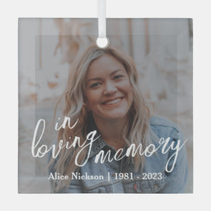 Cherished Moments Memorial Glass Tree Decoration