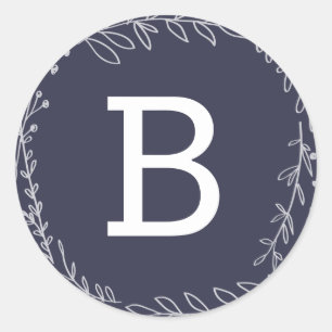 Cherished Monogram Holiday Stickers