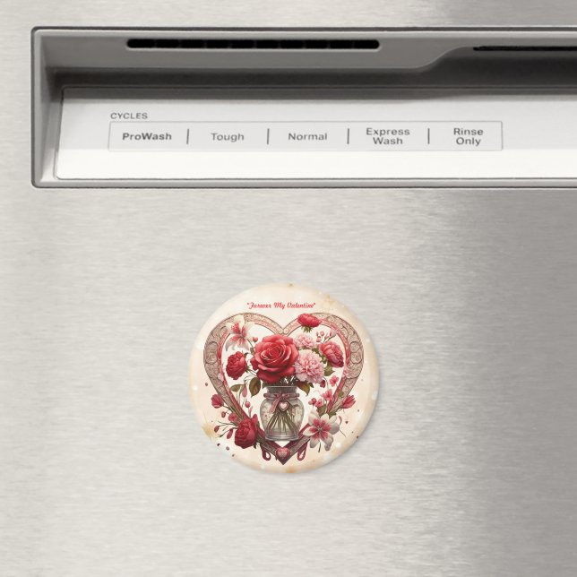 "Cherished Rose Moments" Magnet (In Situ (Dishwasher))