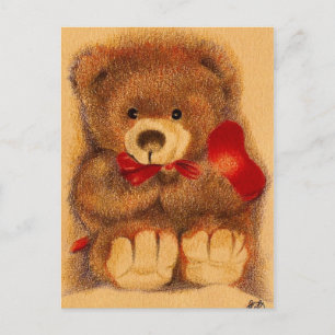 Cherished Teddy Bear Postcard