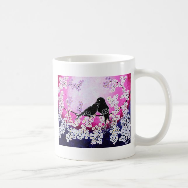 Cherished Whismy Original Art Print Coffee Mug (Right)